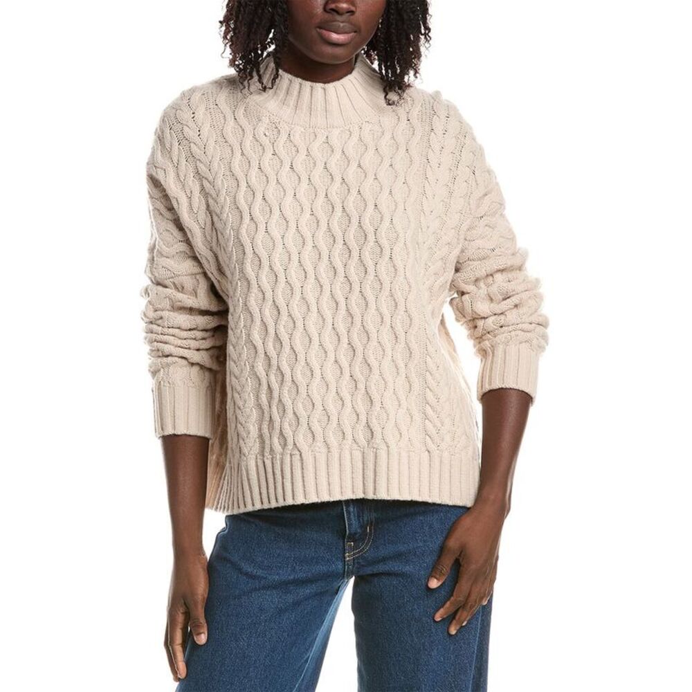 Max Mara Womens Weekend Yard Wool Sweater, Beige